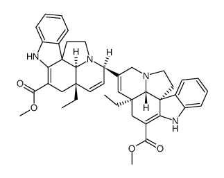 (5α,5'α,8'α,12β,12'β,19α,19'α)-2,2',3,3',6,6',7,7'-Octadehydro-7,8'-biaspidospermidine-3,3'-dicarboxylic acid dimethyl ester Structure