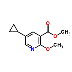 Methyl 5-cyclopropyl-2-methoxynicotinate Structure