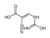 3-(carbamoylamino)-2-cyanoprop-2-enoic acid结构式