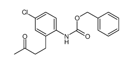 benzyl N-[4-chloro-2-(3-oxobutyl)phenyl]carbamate结构式