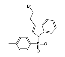 3-(2-bromoethyl)-1-(4-methylphenyl)sulfonylindole Structure