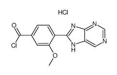8-(2'-methoxy-4'-chlorocarbonylphenyl)-purine hydrochloride结构式