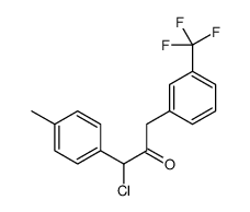 1-chloro-1-(4-methylphenyl)-3-[3-(trifluoromethyl)phenyl]propan-2-one结构式