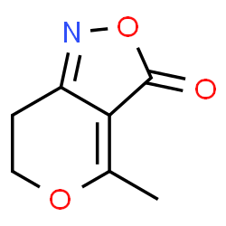 3H-Pyrano[4,3-c]isoxazol-3-one,6,7-dihydro-4-methyl-(9CI) Structure
