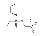 1-[ethyl(2,2,2-trichloroethoxy)phosphoryl]sulfanylpropane结构式