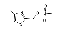 methanesulfonic acid 4-methylthiazol-2-ylmethyl ester结构式