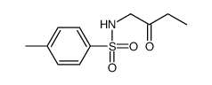 4-methyl-N-(2-oxobutyl)benzenesulfonamide结构式