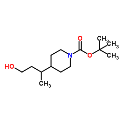 1-Boc-4-(4-羟基-2-丁基)哌啶结构式