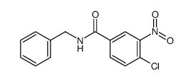 N-benzyl-4-chloro-3-nitrobenzamide结构式