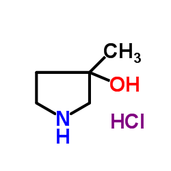 3-甲基-3-羟基吡咯 盐酸盐结构式