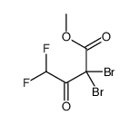 methyl 2,2-dibromo-4,4-difluoro-3-oxobutanoate Structure