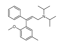 N,N-diisopropyl-3-(2-methoxy-5-methylphenyl)-3-phenylprop-2-ene-1-amine结构式