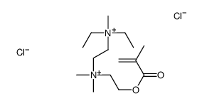 N,N-diethyl-N,N',N'-trimethyl-N'-[2-[(2-methyl-1-oxoallyl)oxy]ethyl]ethylenediammonium dichloride结构式