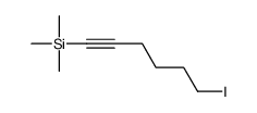 6-iodohex-1-ynyl(trimethyl)silane结构式