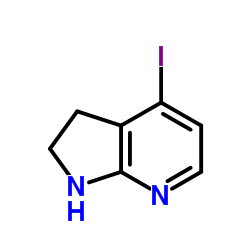 4-Iodo-2,3-dihydro-1H-pyrrolo[2,3-b]pyridine Structure