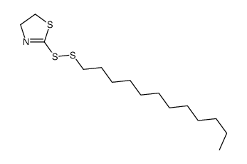 2-(dodecyldisulfanyl)-4,5-dihydro-1,3-thiazole结构式