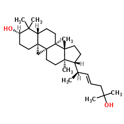 (3BETA,22E)-9,19-环羊毛甾-22-烯-3,25-二醇结构式