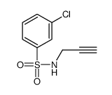 3-chloro-N-prop-2-ynylbenzenesulfonamide结构式