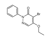 4-bromo-5-ethoxy-2-phenyl-2H-pyridazin-3-one结构式