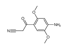 3-(4-amino-2,5-dimethoxy-phenyl)-3-oxo-propionitrile Structure