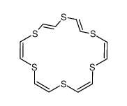 (E,Z,Z,Z,Z,E)-1,4,7,10,13,16-hexathiacyclooctadeca-2,5,8,11,14,17-hexaene结构式