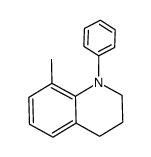 8-methyl-1-phenyl-1,2,3,4-tetrahydroquinoline结构式