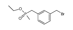 ethyl 3-(bromomethyl)benzyl(methyl)phosphinate Structure