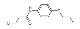 3-chloro-propionic acid-(4-propoxy-anilide) Structure