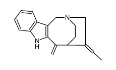 4-ethylidene-6-methylene-1,3,4,5,6,7-hexahydro-2,5-ethano-azocino[4,3-b]indole Structure