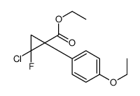 ethyl (1R,2S)-2-chloro-1-(4-ethoxyphenyl)-2-fluorocyclopropane-1-carboxylate Structure