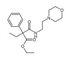 N-(2-Morpholinoethyl)phenylethylmalonamidic acid ethyl ester结构式