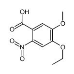 4-乙氧基-5-甲氧基-2-硝基苯甲酸结构式