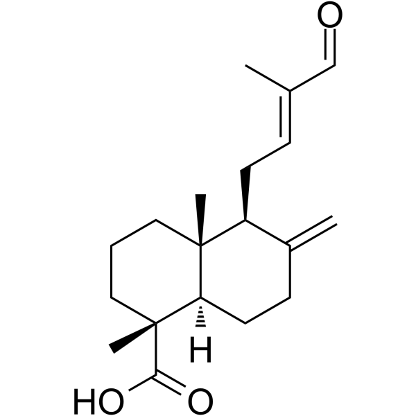 15-去甲-14-氧代赖百当-8(17),12-二烯-18-酸结构式