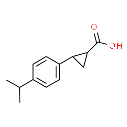 trans-2-(4-isopropylphenyl)cyclopropane-1-carboxylic acid Structure