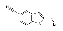 2-(bromomethyl)-1-benzothiophene-5-carbonitrile结构式
