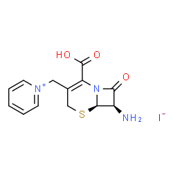 1-[(7-amino-2-carboxy-8-oxo-5-thia-1-azabicyclo[4.2.0]oct-2-en-3-yl)methyl]pyridinium iodide picture