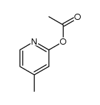 2-acetoxy-4-methylpyridine structure