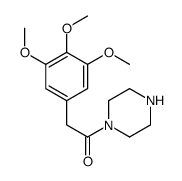 1-piperazin-1-yl-2-(3,4,5-trimethoxyphenyl)ethanone Structure
