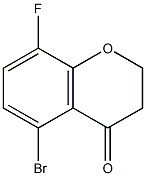 5-BROMO-8-FLUOROCHROMAN-4-ONE Structure