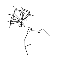 Me2Si(2,4-Me2-C5H2)2ZrCl(μ-H)2Al(i-Bu)2结构式