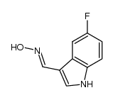 N-[(5-fluoro-1H-indol-3-yl)methylidene]hydroxylamine结构式