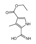5-(氨基羰基)-4-甲基-1H-吡咯-3-羧酸乙酯结构式