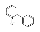 Pyridine, 2-phenyl-,1-oxide structure
