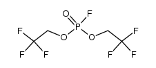 bis(2,2,2-trifluoroethyl) phosphorofluoridate Structure