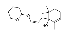 (Z)-2,6,6-Trimethyl-1-[3-(tetrahydro-2-pyranyloxy)-2-propen-1-yl]-2-cyclohexen-1-ol Structure