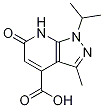 3-甲基-6-氧代-1-(丙-2-基)-1h,6h,7h-吡唑并[3,4-b]吡啶-4-羧酸结构式