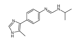 N-Isopropyl-N'-[4-(5-methyl-1H-imidazol-4-yl)-phenyl]-formamidine Structure