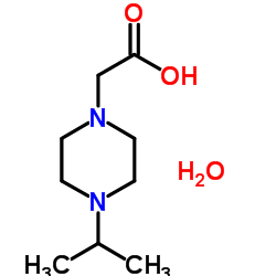 (4-Isopropyl-1-piperazinyl)acetic acid hydrate (1:1) Structure