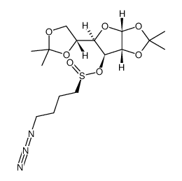 1,2:5,6-di-O-isopropylidene-α-D-glucofuranose 3-O-((S)-4-azidobutanesulfinate) Structure