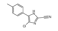 4-氯-2-氰基-5-(4-甲基苯基)咪唑结构式